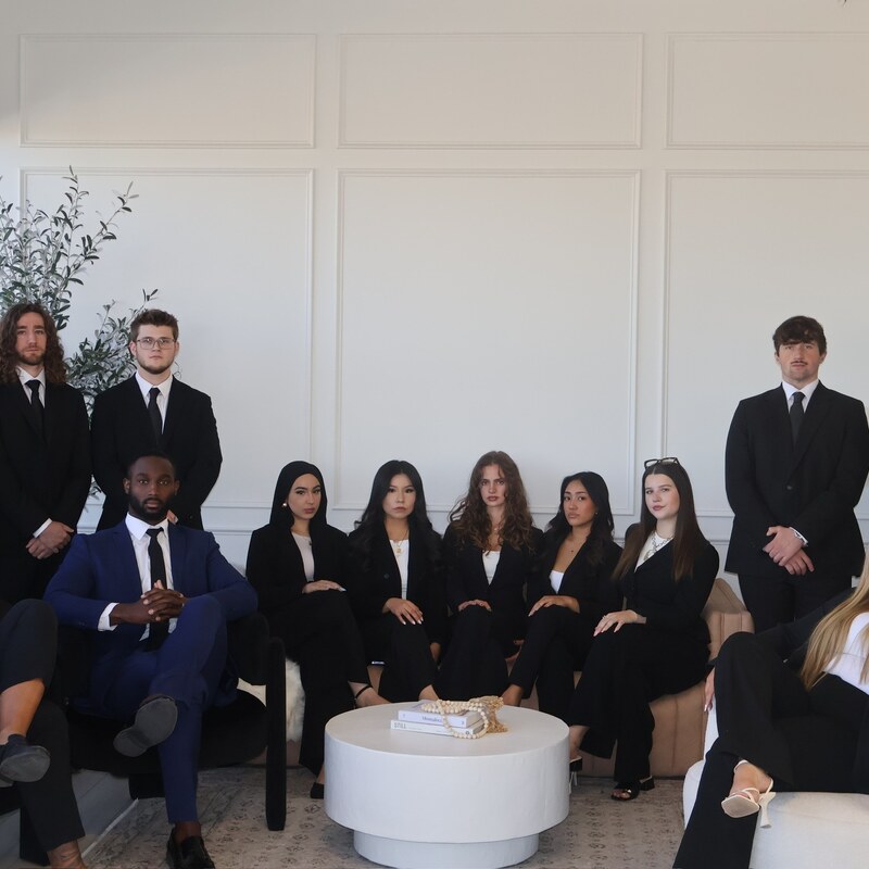 Edge Marketing Agency team members together in the office lounge