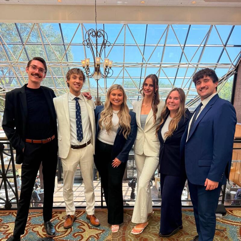Edge Marketing Agency team members at a company event