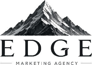 Edge Marketing Agency logo — mountain range above the Edge wordmark